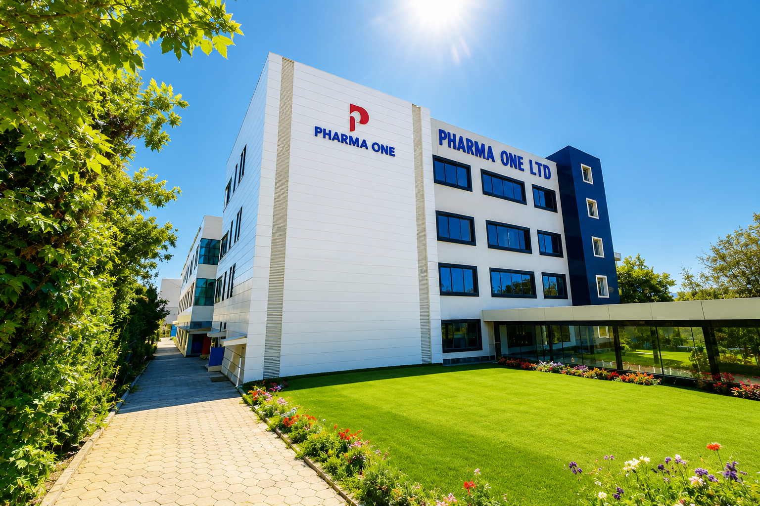 Pharma One modern pharmaceutical manufacturing facility